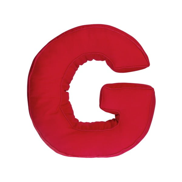 Látkový polštář G, červený