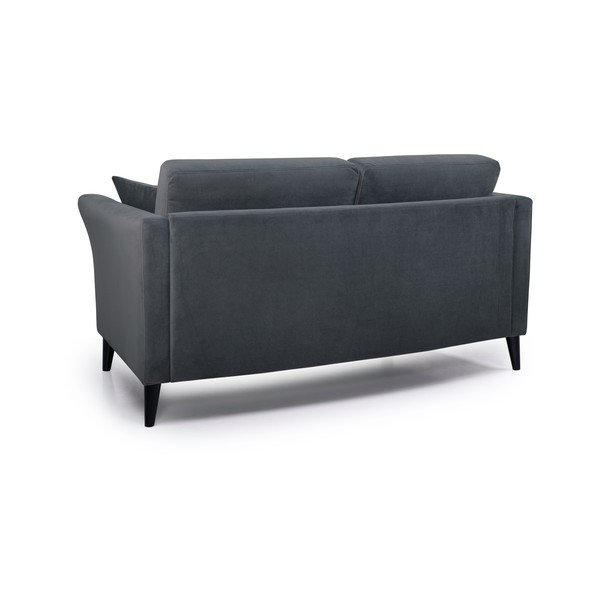 Тъмносив кадифен диван 165 cm Eden - Scandic-image-3