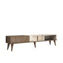Маса за телевизор от декор от мрамор в естествен цвят 180x40 cm Milan – Kalune Design