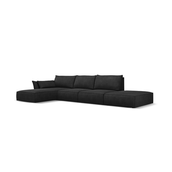 Тъмносив ъглов диван (ляв ъгъл) Vanda - Mazzini Sofas-image-2