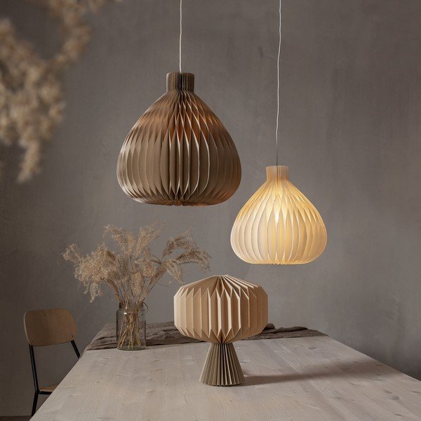 Кремав абажур ø 28 cm Honeycomb - Star Trading-image-3