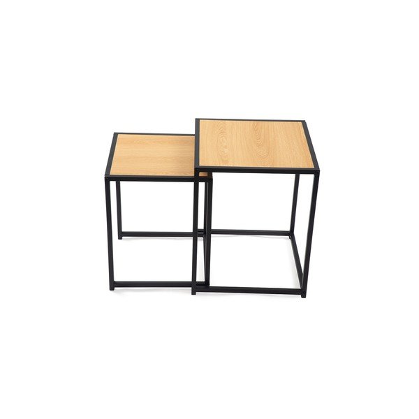 Странични масички в комплект 2 бр. от декор от дъб  38x38 cm Noah – Bonami Essentials-image-2