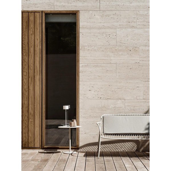 Светлосива градинска пейка метална Yua Wire – Blomus-image-4