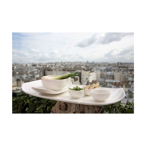 Бяла квадратна порцеланова чиния Villeroy & Boch , 50 x 25 cm Urban Nature - Villeroy&Boch-image-1