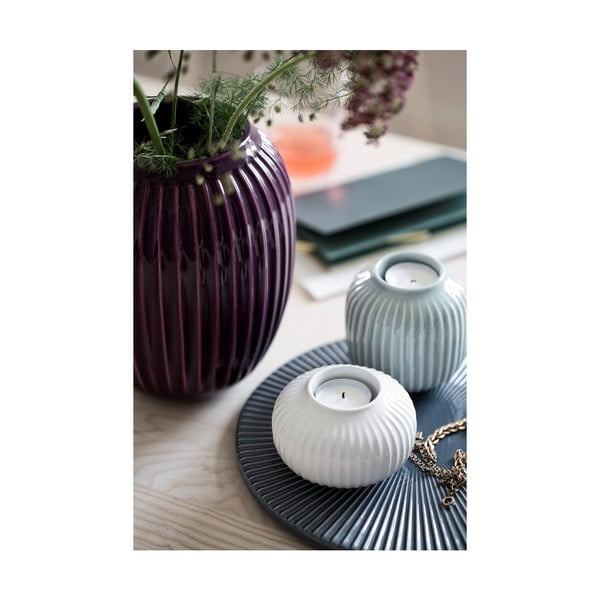 Бял порцеланов свещник Hammershoi за чаена свещ, ⌀ 10 cm Hammershøi - Kähler Design-image-2