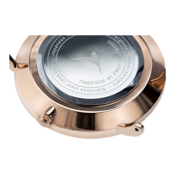 Dámské hodinky s šedým páskem z nerezové oceli stříbrné barvy Emily Westwood Rosa-image-2