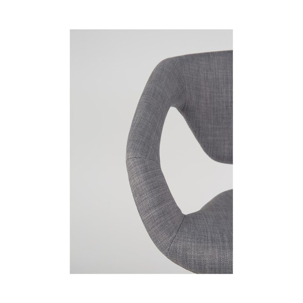 Sada 2 šedých židlí s černými nohami Zuiver Flexback-image-4