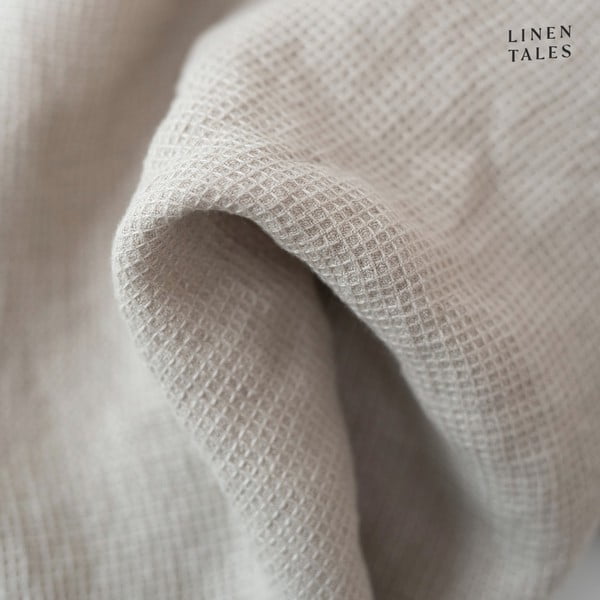 Ленена вафлена кърпа в естествен цвят 100x140 cm Natural Fine Waffle - Linen Tales-image-2