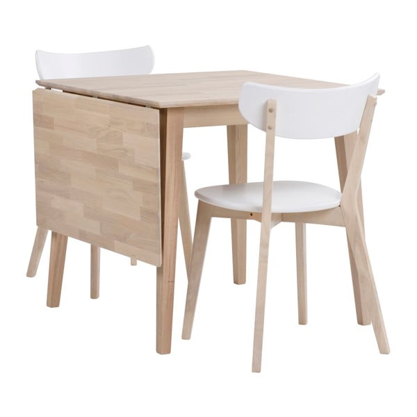 Сгъваема маса за хранене от дъб с матов лак , 80 x 80 cm Filippa - Rowico-image-4