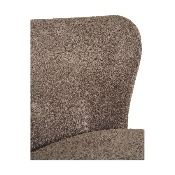 Кафяво кресло от букле Covelo – House Nordic-image-4
