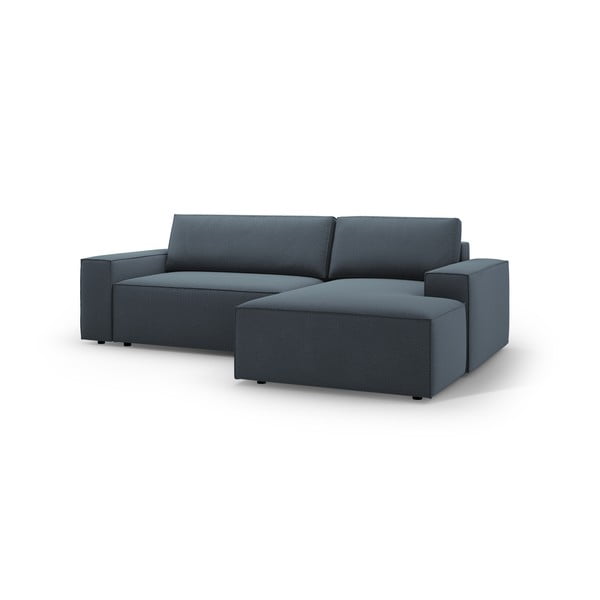 Син разтегателен ъглов диван (десен ъгъл) Jodie – Micadoni Home-image-2