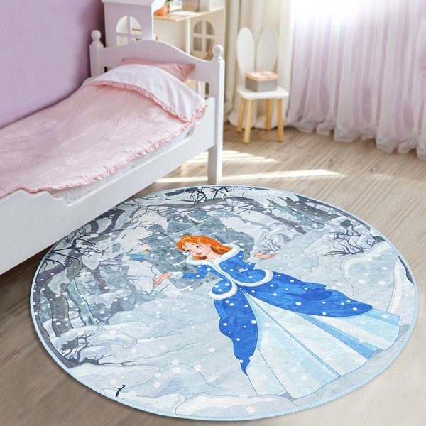 Син детски килим ø 100 cm Comfort - Mila Home-image-1