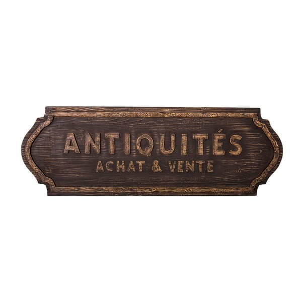 Стенна дървена табела Antiquités - Antic Line