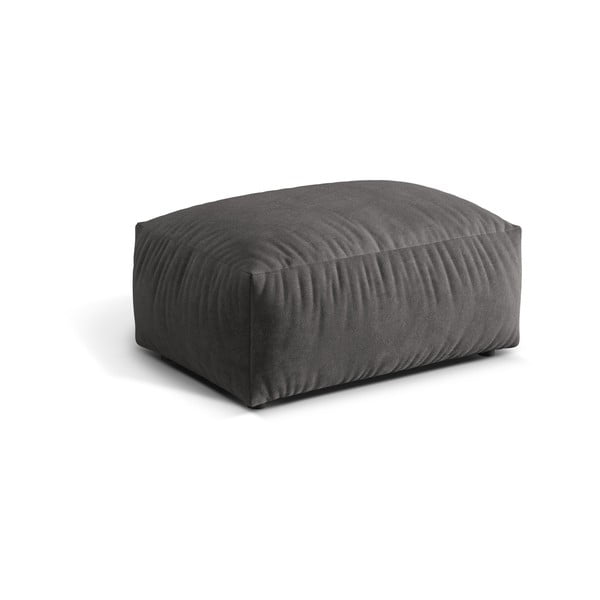 Сива кадифена модулна табуретка Martina – Micadoni -image-1