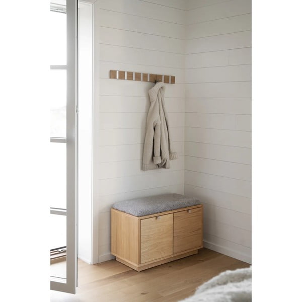 Стенна закачалка от масивен дъб естествена Confetti – Rowico-image-1