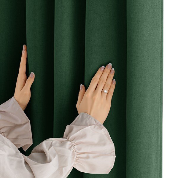 Тъмнозелено dimout перде 140x250 cm Calisto – Filumi-image-4