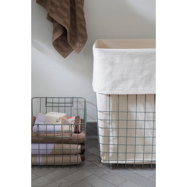 Зелен кош за пране от метал и текстил 64 l Store-It – Mette Ditmer Denmark-image-1