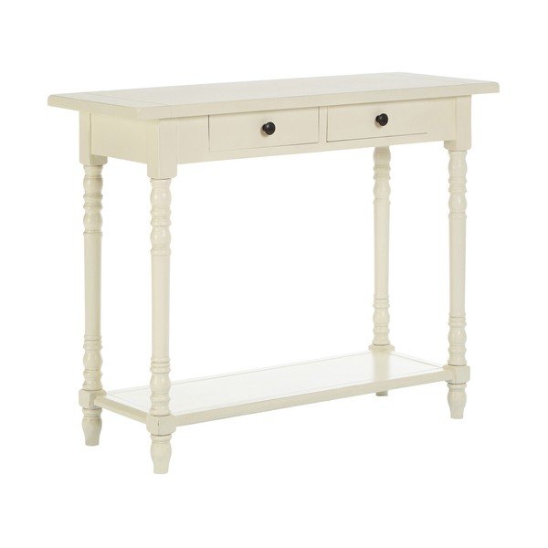 Конзолна маса от масивен бор в цвят слонова кост 35x96 cm Heritage – Premier Housewares