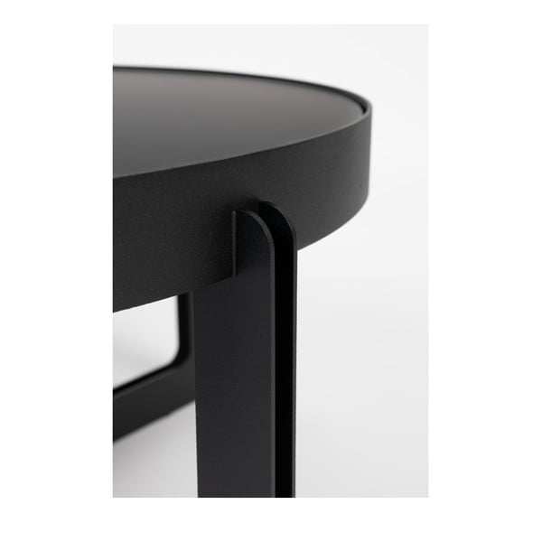 Черна кръгла масичка за кафе Centre – Zuiver-image-1