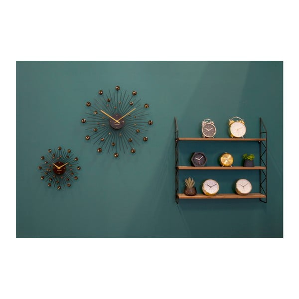 Часовник в черно , ø 50 cm Sunburst - Karlsson-image-2