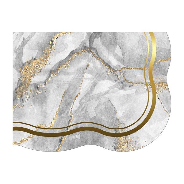 Сиви/ в златист цвят килими за баня в комплект 2 бр. 60x100 cm – Foutastic-image-4