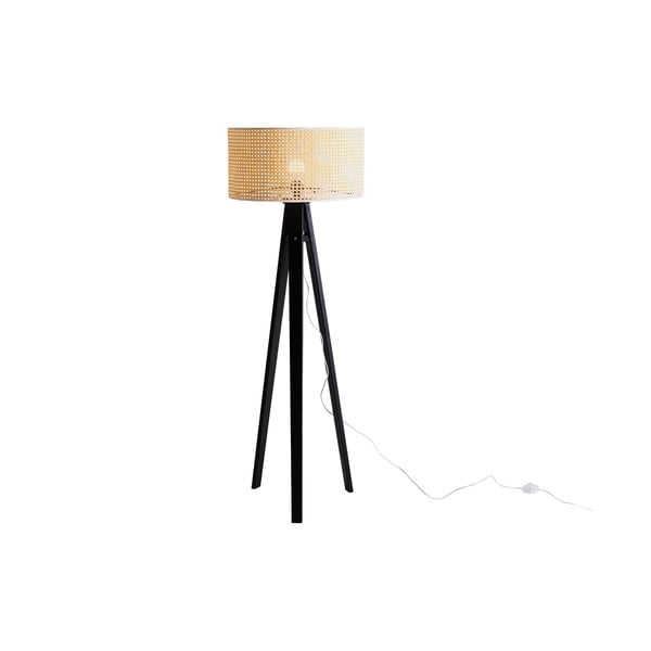 Черна подова лампа Flete - CustomForm