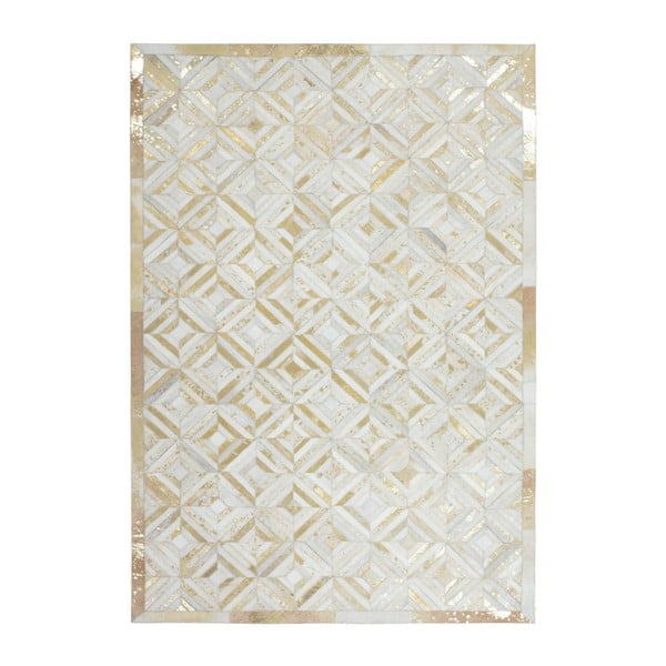 Ručně tkaný koberec Kayoom Dazzle 400 Elfenbein Gold, 80 x 150 cm