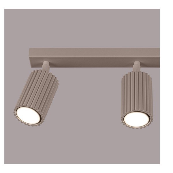 Кафяво-сив метален прожектор 6,5x45 cm Gleam – Sollux-image-4