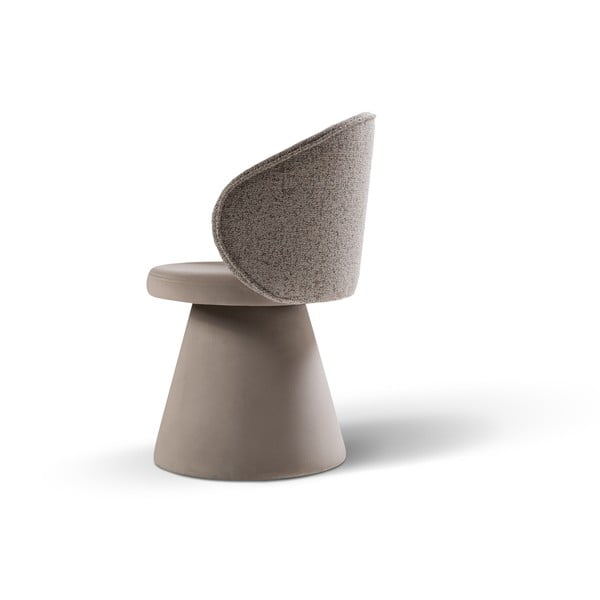 Бежово кадифено кресло Inez – Micadoni -image-3