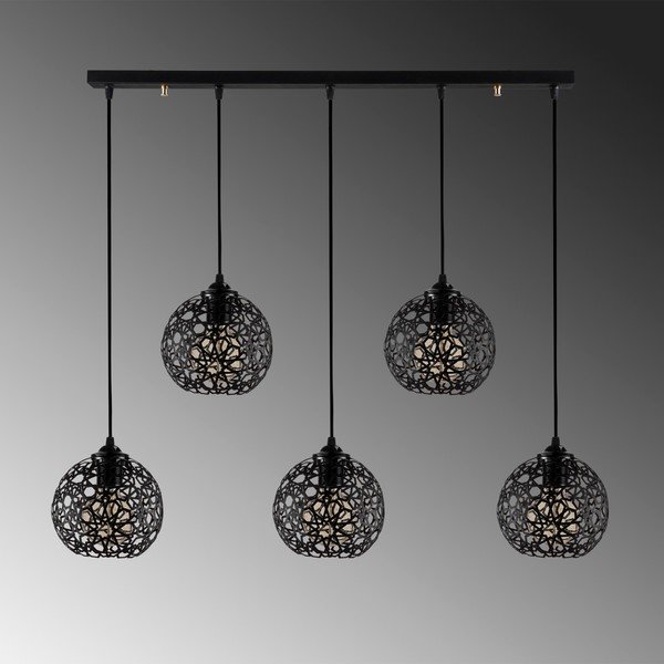 Черно висящо осветително тяло ø 17 cm Fellini – Opviq lights-image-1