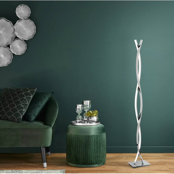 LED подова лампа в сребрист цвят (височина 142 cm) LASANA 2 – EGLO-image-2