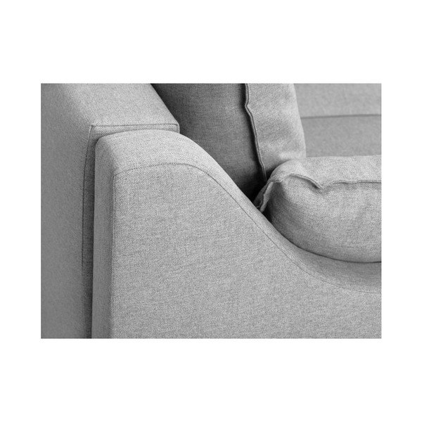 Диван от светлосиво кадифе Ancolie, 150 cm - Mazzini Sofas-image-4
