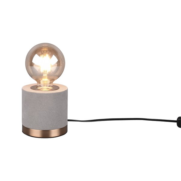 Сива кадифена настолна лампа (височина 11 cm) Judy – Trio-image-2