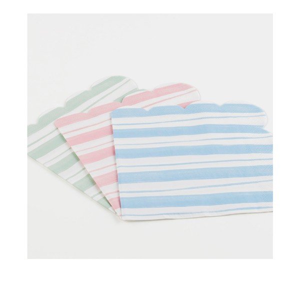 Хартиени салфетки в комплект 16 бр. Ticking Stripe – Meri Meri-image-1
