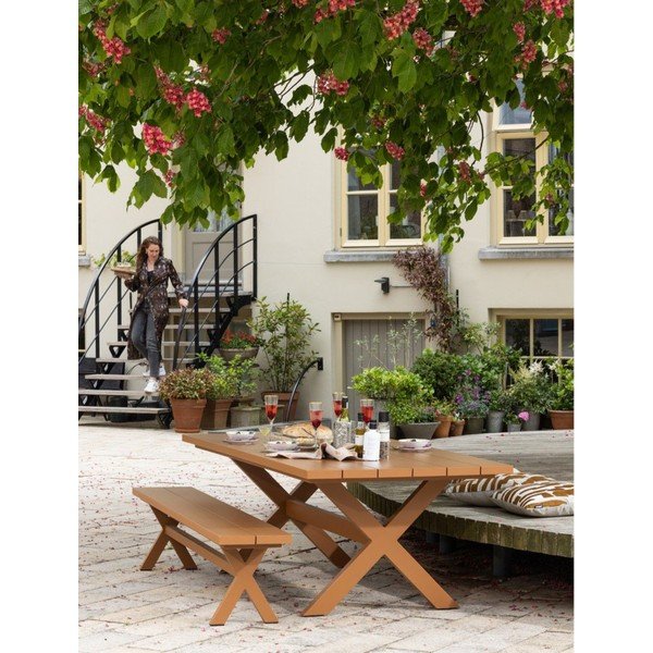 Алуминиева градинска маса за хранене 100x220 cm Delta – Exotan-image-1