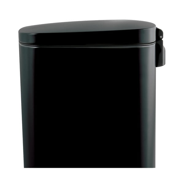 Матово черно стоманено кошче за боклук с педал 50 l   Akira – Spirella-image-4