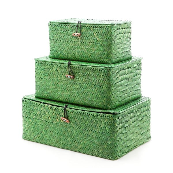 Sada 3 krabic Balk Green