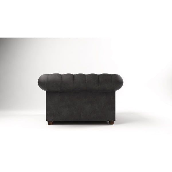 Антрацитно кадифено кресло Cambridge - Ropez-image-2