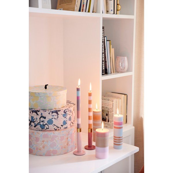 Синьо-сива свещ , време на горене 8 часа - Bahne & CO-image-1