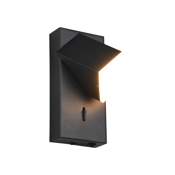 Матово черно LED стенна лампа Raglan – Trio-image-1