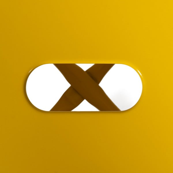 Жълти метални бар столове в комплект 2 бр. (височина на седалката 61 cm) – Ixia-image-3