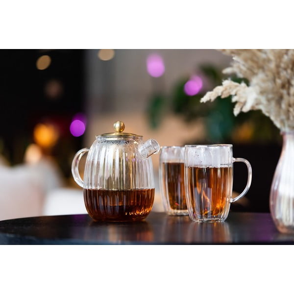 Чайник с цедка 1 л Tulip - Vialli Design-image-1