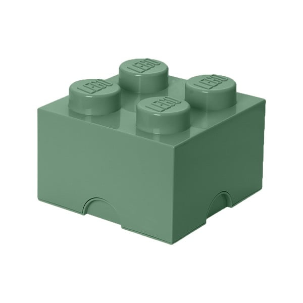 Зелена квадратна кутия за съхранение - LEGO®