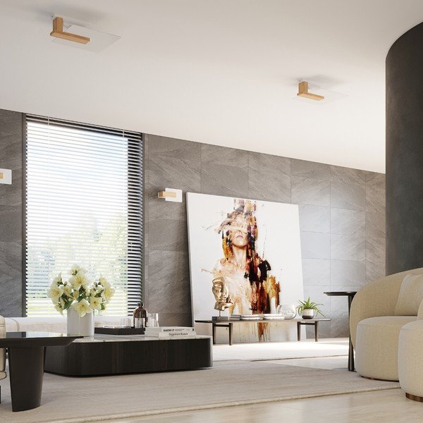 Стенна лампа в естествен цвят Parola - Sollux-image-3