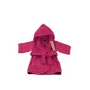 Тъмнорозов памучен бебешки халат размер 1-2 години - Tiseco Home Studio