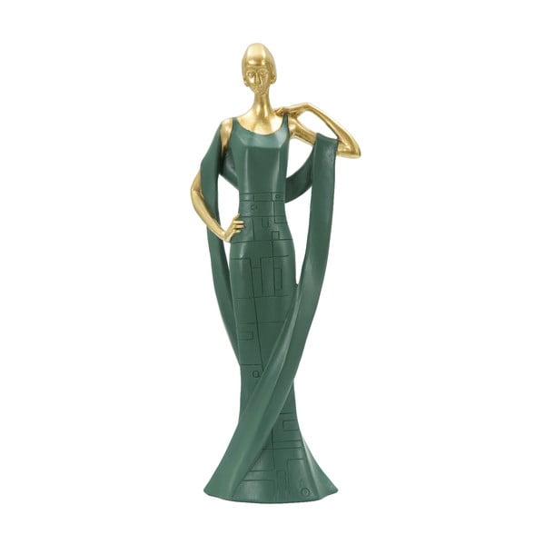 Изумруденозелена декоративна статуетка Donna Donna - Mauro Ferretti