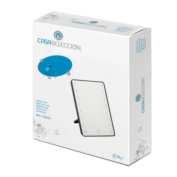 Козметично огледало с осветление 17x22 cm - Casa Selección-image-3