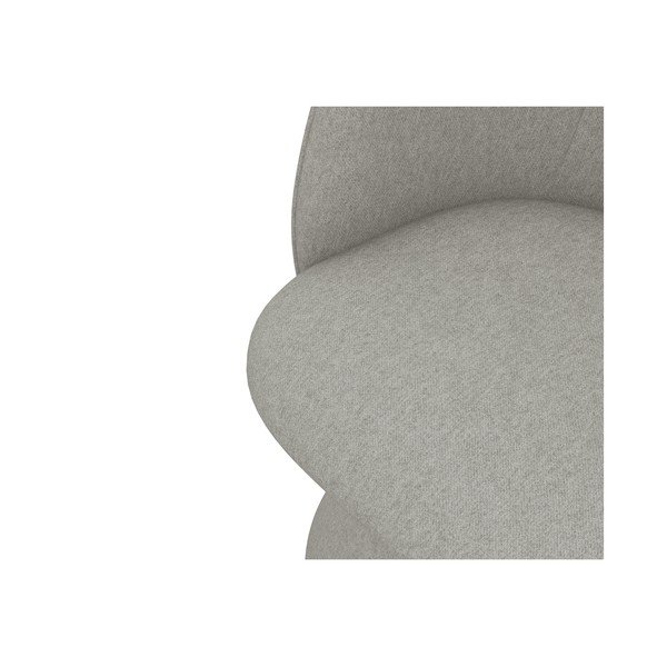 Светлосив тапициран трапезен стол Maia – Makamii-image-4