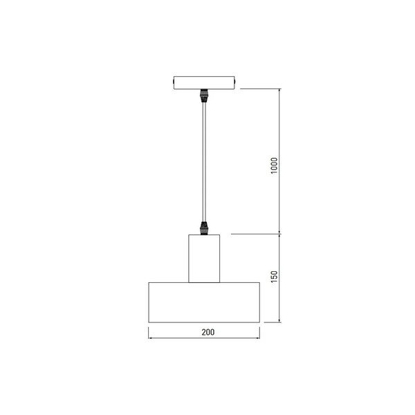 Висящо осветително тяло меден с метален абажур ø 30 cm Selvia II – GTV-image-1
