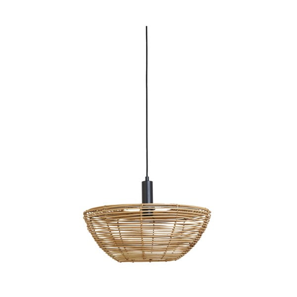 Лампа за таван в естествен цвят с абажур от ратан ø 50 cm Milan - Light & Living
